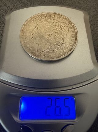 Moneda Dólar Morgan 1921 Plata