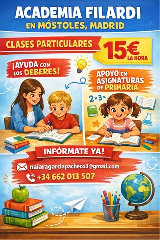 Clases particulares de primaria en una academia!!