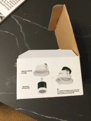 Aro para Foco Empotrable Blanco