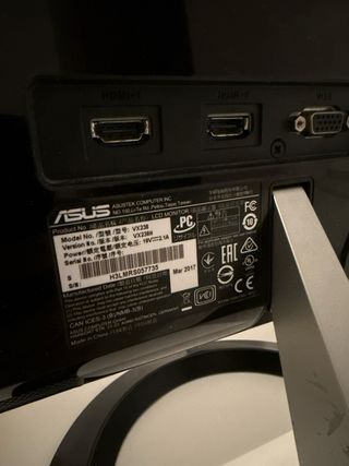 Monitor ASUS VX238H para reparar (panel roto)