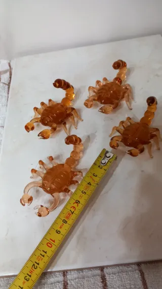 Scorpione Murano Foglia Oro