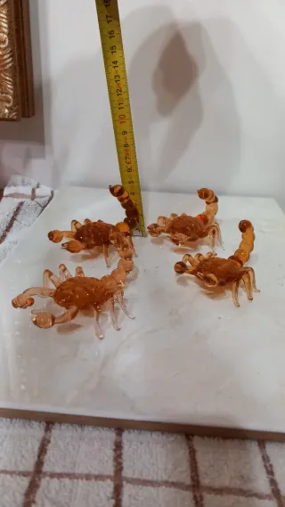 Scorpione Murano Foglia Oro