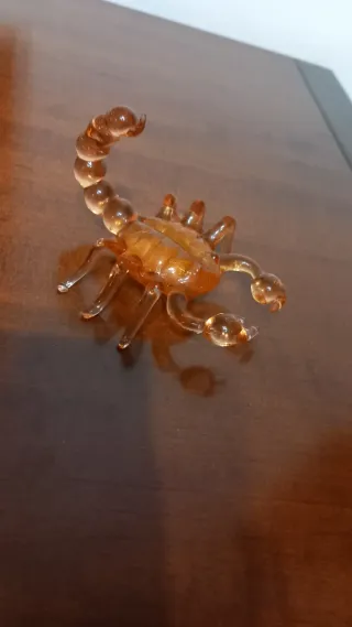 Scorpione Murano Foglia Oro