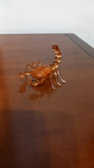 Scorpione Murano Foglia Oro