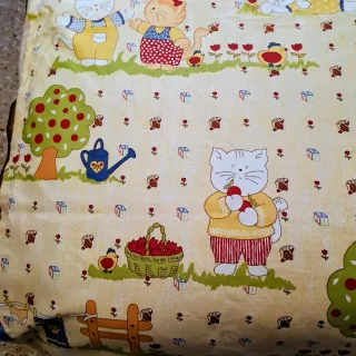 Colcha o cortina infantil de tela