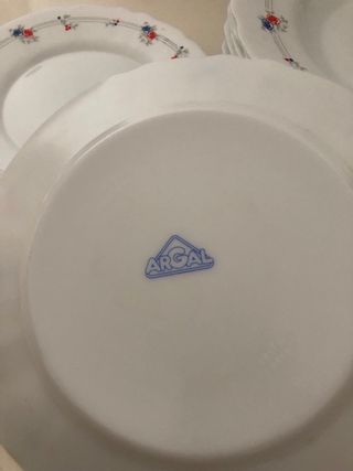 Set di stoviglie in porcellana vintage Argal