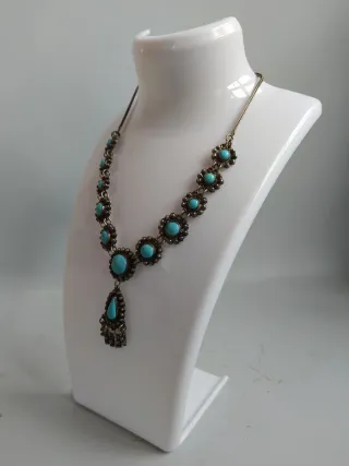 Collar Vintage Diseño Nativo Americano - Plata 950