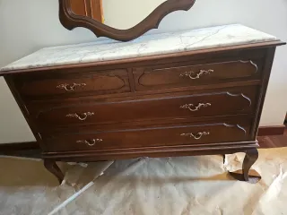 Cómoda Vintage Madera y Mármol