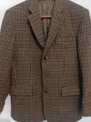 Abrigo de hombre a cuadros