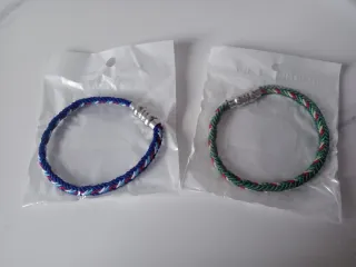 Pulseras trenzadas con cierre magnético