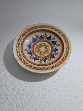 Plato decorado porcelana 24 cm