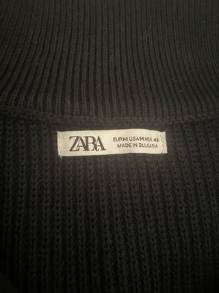 Quarter zip Zara hombre