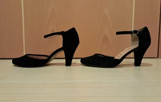 Zapatos ante negro talla 38