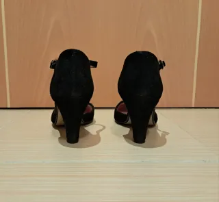 Zapatos ante negro talla 38