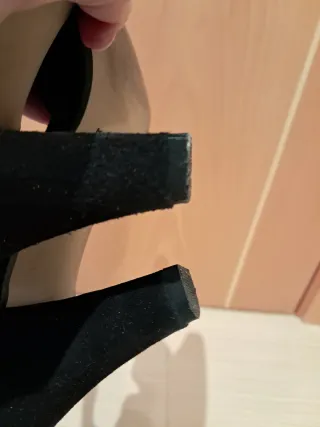 Zapatos ante negro talla 38