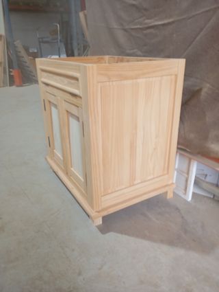 Mueble de baño pino macizo 70/80 cm