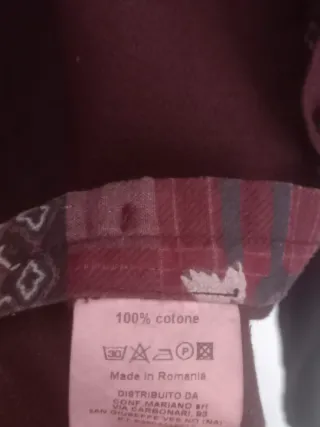 Camicia uomo FB bordeaux taglia L