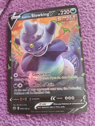 Carta Pokémon Galarian Slowking V 099/198