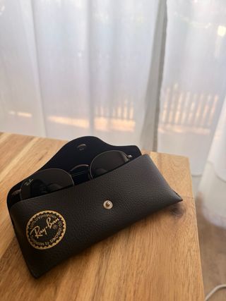 Gafas de sol Ray-Ban redondas plateadas