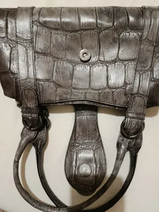 Borsa vintage effetto coccodrillo