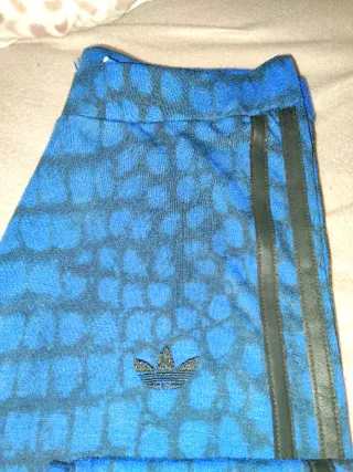 Leggings Adidas Azul/Negro Estampado Adidas