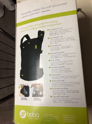 Mochila Portabebés Boba Peak - Sin Uso