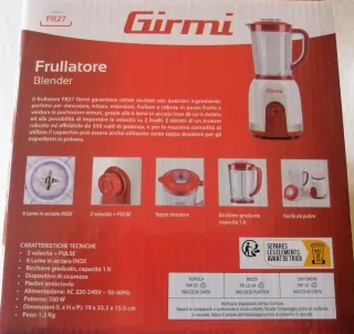 Frullatore Girmi FR27 - Nuovo