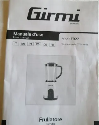 Frullatore Girmi FR27 - Nuovo