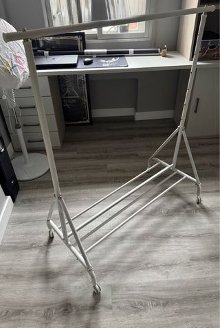 Burro ropa reforzado metal blanco