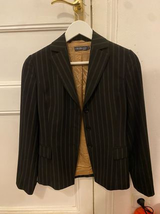 Americana negra rayas mujer Talla S