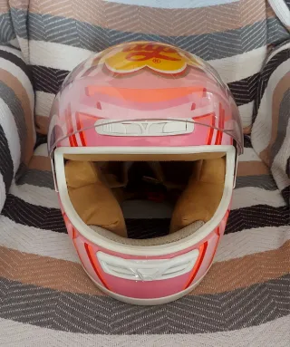 Casco Moto Chupa Chups Rosa