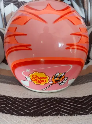 Casco Moto Chupa Chups Rosa