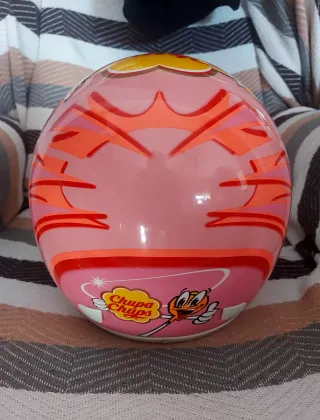 Casco Moto Chupa Chups Rosa