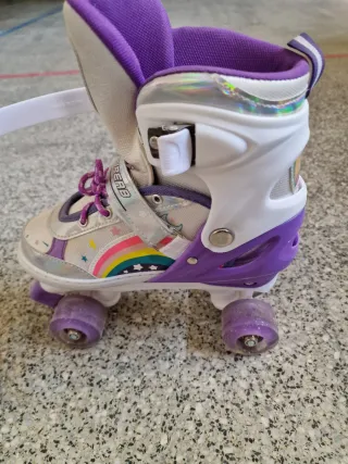 Patines infantiles ajustables morados