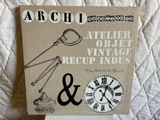 Cuadro decorativo con detalles de arquitectura