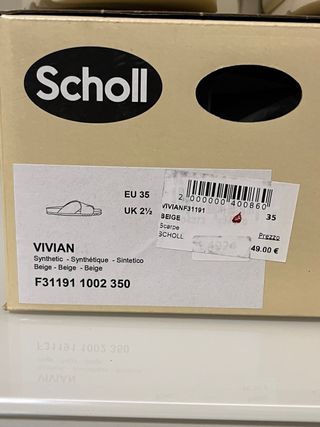 Ciabatte Scholl Beige Tg. 35
