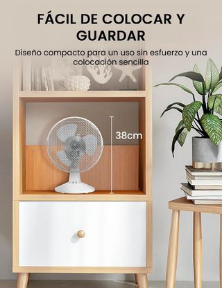 Comfee' Ventilador de Mesa Silencioso de 2 Velocid