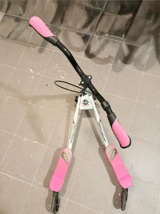 Patinete doble rosa