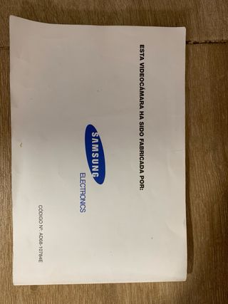 Cámara Samsung Video Camera II + Bolso