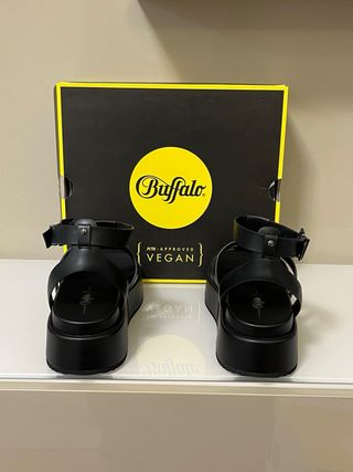 Sandali Buffalo Neri Tg 40