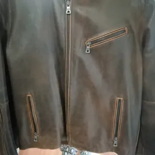 Chaqueta símil cuero envejecido Springfield hombre