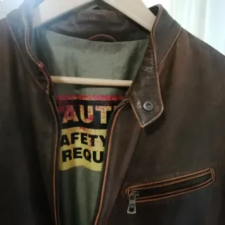 Chaqueta símil cuero envejecido Springfield hombre