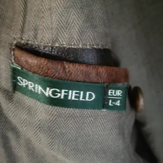 Chaqueta símil cuero envejecido Springfield hombre