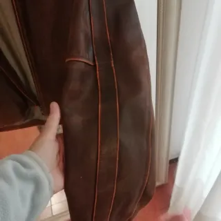 Chaqueta símil cuero envejecido Springfield hombre