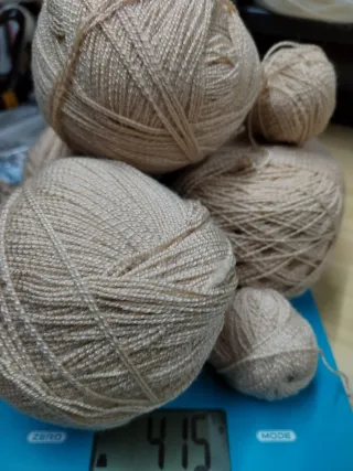 415gr Ovillos algodón beige