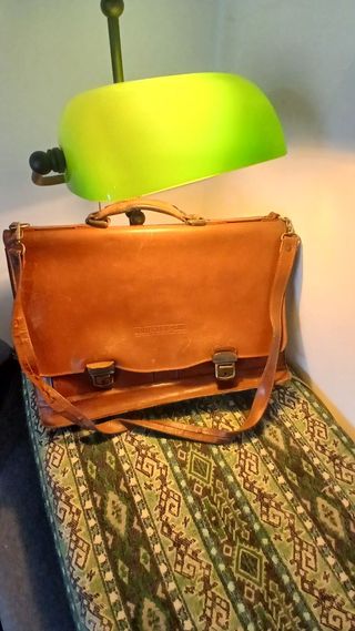 Maletín Piel Rouster Lid Marrón