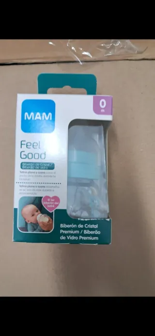 Biberón MAM Feel Good Cristal 0m+