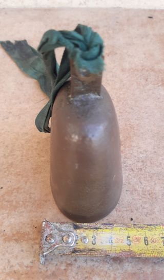 OF Cencerro antiguo vintage. decoracion. En mano.