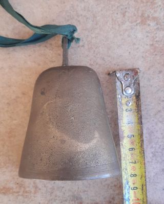 OF Cencerro antiguo vintage. decoracion. En mano.