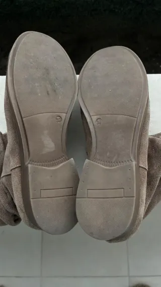 Botas de pele castanhas tamanho 39